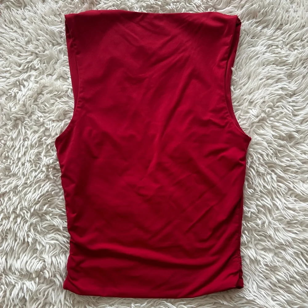 NWOT Princess Polly Back in Time Top Red - Picture 4 of 4